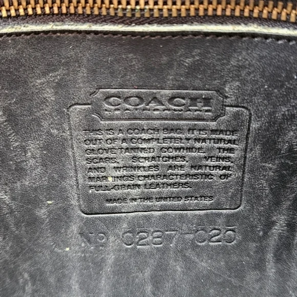 Vtg COACH | Ranch Bag | Black | Womens | Crossbody | 90s | Leather - Picture 8 of 16